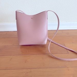 Pink crossbody or over the shoulder purse